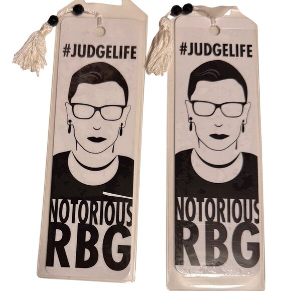 2 Notorious RBG Ruth Bader Gingsburg Bookmark Antioch Art Print Trends Book Mark - Picture 1 of 6